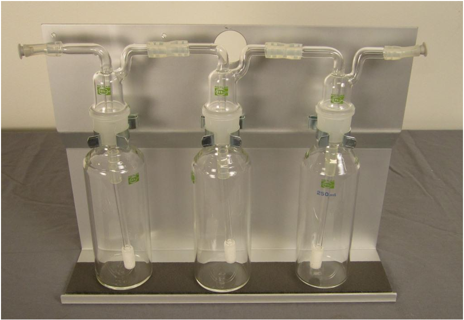 Glass absorption bottles