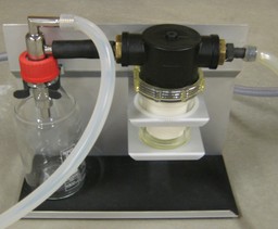 Pump unit for suction pyrometer