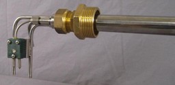 S-pitotrör med inbyggt termoelement (typ K)
